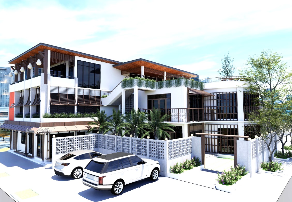 3D architectural rendering of the planned CAMBANA BKK1 branch
